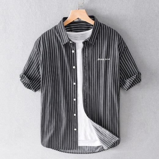 Camiseta de manga corta de manga corta de manga de mangas de hombres Romon Romon ROMON ROMON