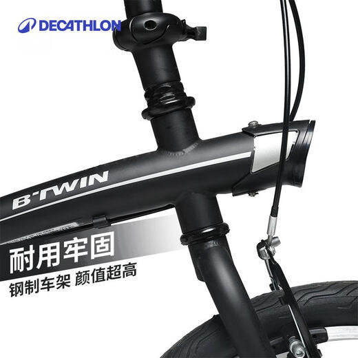 Decathlon Bicycle T100 Folding Bicycle Folding Portable and Practical Urban Commuting Bicycle 20 Inch-2430961