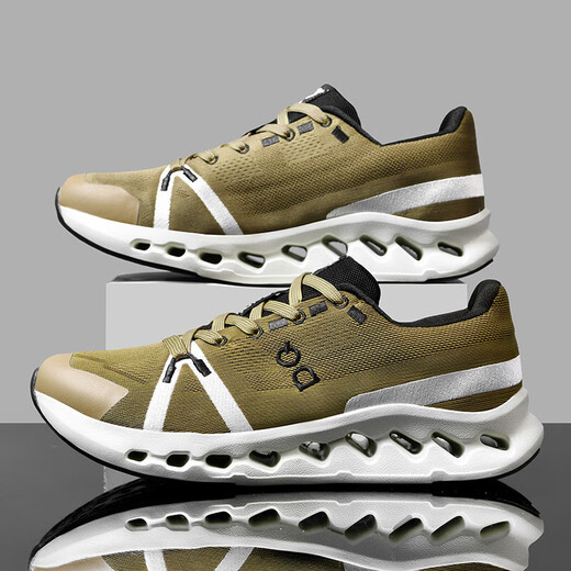 
ON NO men's shoes breathable casual shoes, cow sports jogging shoes, men's super light cushioning running shoes, gray black 9922 44