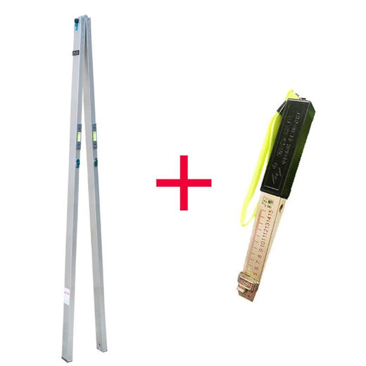 Highway ruler three-meter ruler aluminum alloy ruler folding horizontal ruler plug engineering highway flatness detection ruler 3 meters