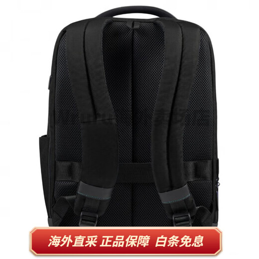 新秀丽（Samsonite）Mysight 品牌徽标商务通勤 环保材料 双肩包 男女同款情侣款 黑色 基础装(包)