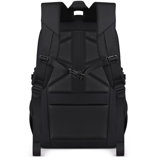 Edison große Kapazität Anti-Fall-Rucksack für Männer Business Freizeit Travel Wassersplashing Computer Rucksack Schoolbag Schwarz schwarz