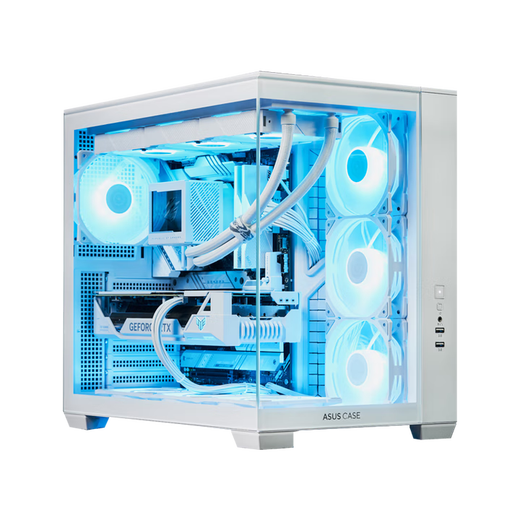 ASUS ROG family bucket Ryzen AMD9800X3D host Tianxuan RTX5060/5070/5080 graphics card white sea view room DIY assembly computer desktop complete machine 10 R7-9800X3D/5070Ti/32G