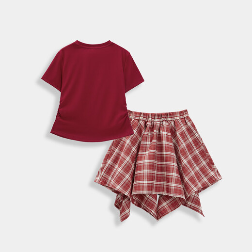 IEFMINI [AIYIFU COMENTA NIÑOS] 2025 Summer NUEVO estilo coreano Chicas de moda y de moda Falda superior e inferior Red 160