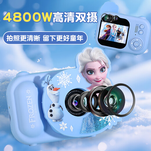 Appareil photo pour enfants Disney, cadeau d'anniversaire pour petite fille, jouet princesse Elsa, éducatif haut de gamme pour enfants de 3 à 6 ans, 4 protections des yeux
