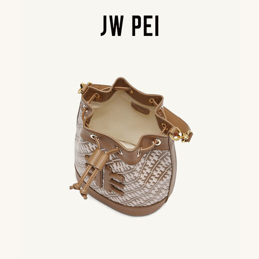 JW PEIJWPEI水桶包FEI系列小众设计包包托特包新款单肩斜挎大容量 暗夜黑
