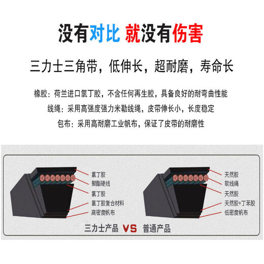 三力士（SANLUX）三角带D型D4801 D4877 D5131 D5250 D5283 D6600耐磨抗静电 三力士D4801