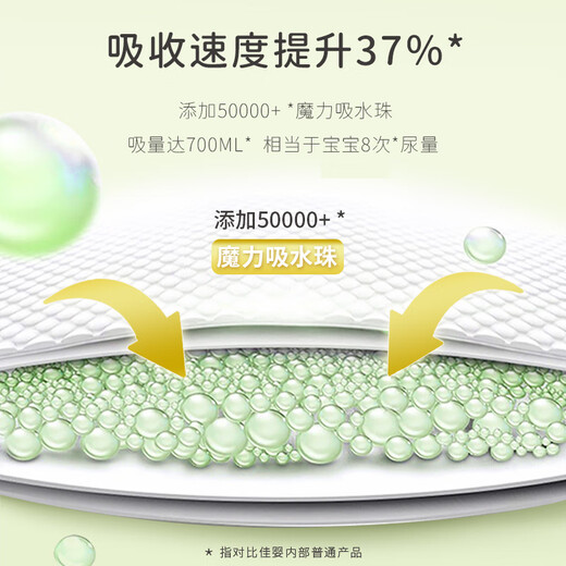 Jiaying Oxygen Forest Diaper M-code 96 tablets (6-11KG) Ultra-thin baby diapers for men and women