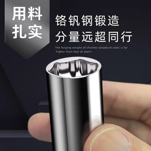 
Shida extended sleeve Xiaofei 6.3 Zhongfei 10 Dafei 12.5mm series hexagonal sleeve head 12/13/14/15/16 Zhongfei [8.0mm] 10mm series 12401