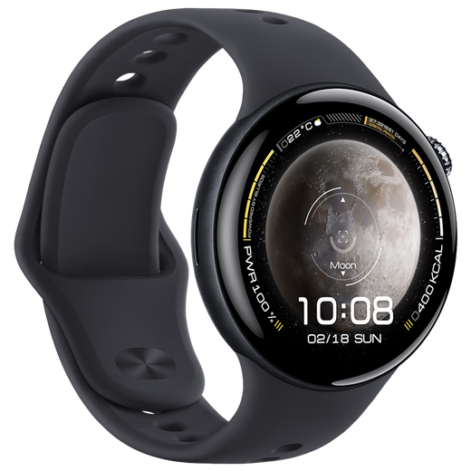 VivoiQOO WATCH 5 eSIM version, soft rubber, Haoyu black, Blue River operating system updated with new AI, e-sports game mode, 22 days Bluetooth battery life, smart watch