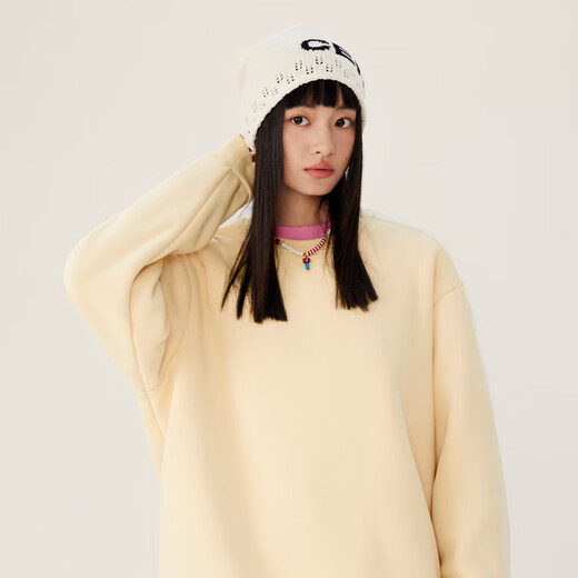 Miniso премиум-толстовка с круглым вырезом, мужская бархатная утепленная бархатная теплая пуловер из ягненка, зимняя мужская куртка в тяжелом весе ZA, черная 3XL