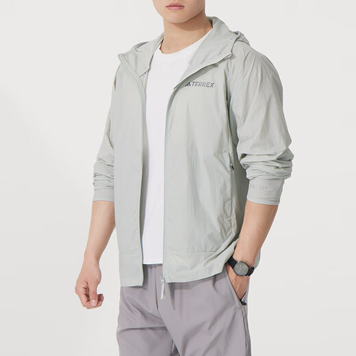 阿迪达斯 （adidas）夏简约连帽薄款男运动休闲梭织夹克外套JD3504 JD3504 L