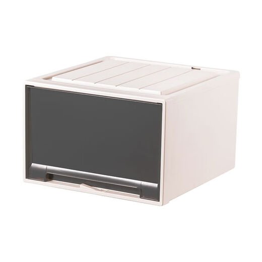 Espace interactif (HDKJ) Boîte de rangement Armoire Type de tiroir de vêtements Boîte de rangement Boîte de rangement en plastique Plastique sous-vêtements Transparent Armoire de rangement C3523 Profondeur 45 * Largeur 35 * Hauteur 23cm One-Pack Tea Couleur Export Qualité / Aucune installation