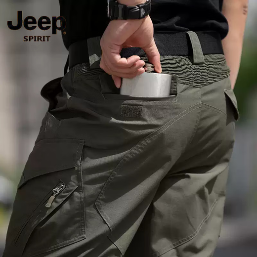 JEEP SPIRIT2025 New Outdoor Tactical Pants Men's Summer Thin Archon 511 Combat Workwear Long Pants Anti-scratch and Wear-Resistant Black L