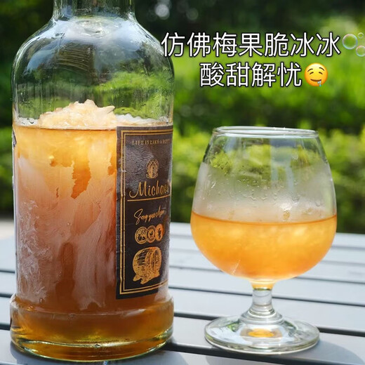 McElmei Wein 2 Flaschen Michael McEl Whiskey 17-Grad Green Pflaumenwein Obstgeschmack Pflaumenfruchtwein leicht betrunken