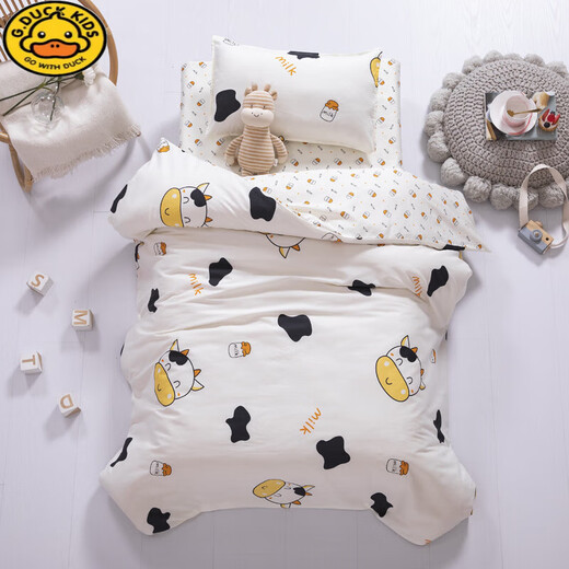 G.DUCKKIDS pure cotton children's kindergarten quilt three-piece small bedding set, nap mattress bedding six-piece kindergarten set 1 engineering vehicle 60x135cm cushion cover single piece