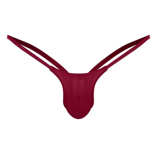 
TAFNGS Nissan™ Sexy Tight Men's Thong Sexy High Transparent 4D Sexy Bag Bag Panties Pink L