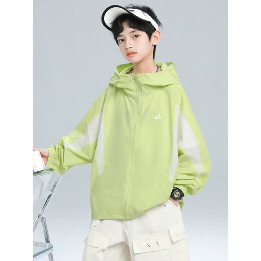 PURCOTTON cotton era boys summer sun protection clothing jacket 2025 new medium and large children boys summer thin sun protection clothing beige 120 cm