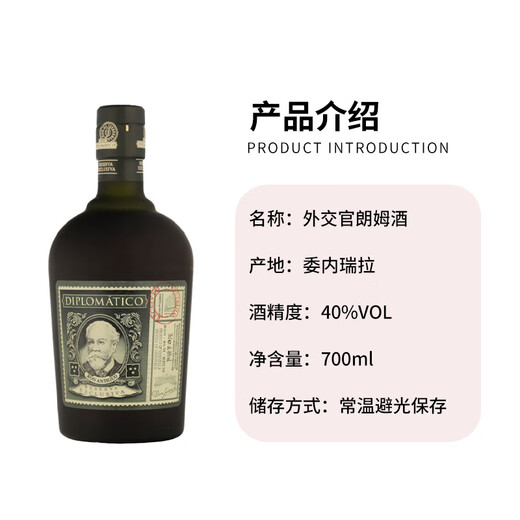 Diplomat Diplomat Wine Collection Rum 700ml Naked Bottle