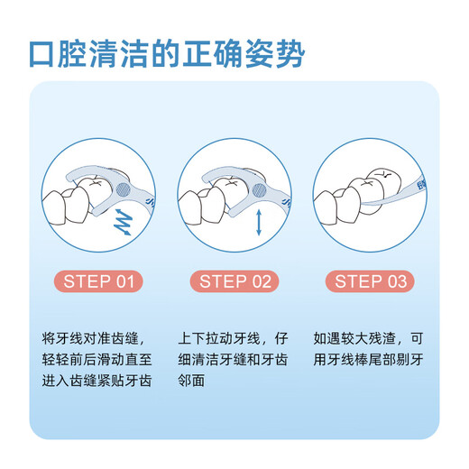 小鹿妈妈独立装牙线棒100支便携带更卫生超细牙线棒