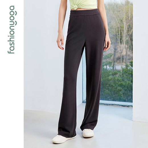 
Fansheng Yoga suit straight slimming outdoor running casual sports 2025 new wide-leg pants women's F15913 milky white S