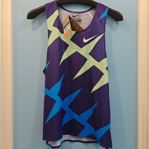 NBA Nike-Nike Sports Track and Field Vestido seco rápido Examen físico Competición Breatable Traje de entrenamiento Maratón Maratón Running Sports Men and Women Nike- [Jagua Fabric Full Pressing Glue Versión de Glue] White Single Hook Blue Flame 120 Nike-L+ (Versión de actualización de tela Jagua) 120-140