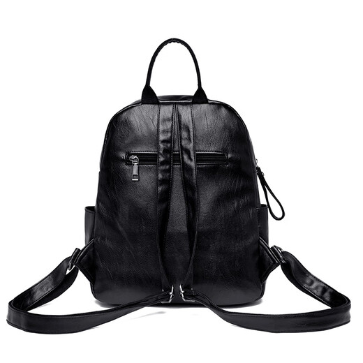 Neue koreanische Rucksack Mode koreanische Version Trendy Simple Schoolbag Frauenbag Rucksack vielseitige Computertasche Frauen schwarz mit Anhänger großer Größe