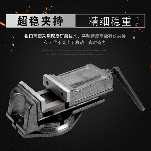 QH重型铣床机用平口钳 钻床精密角固式台钳4寸5寸6寸8寸 Q12250(高精美式)