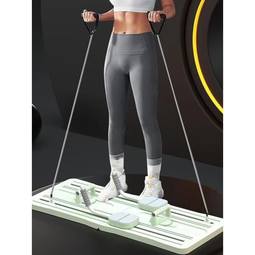 Jie Yintong Pilates Core Bed Foldable Yoga Mat Home Fitness Equipment Automatic Rebound Abdominal Wheel Home Pilates Board Pink