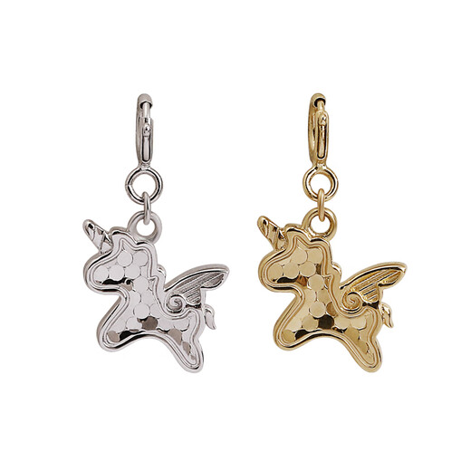 Chuansen Jewelry Pure 18K Gold Exquisite Laser Pony Unicorn Pendant Small Tail Necklace Pendant Clavicle Pendant Light Gold Customized