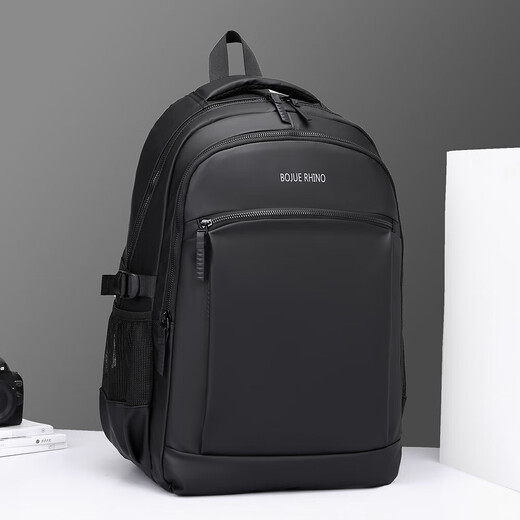 Business Herren-Rucksack High-End-Rucksack mit großer Kapazität Rucksack Pendeln wasserdichte Computerbeutel Mode Rucksack Schwarz