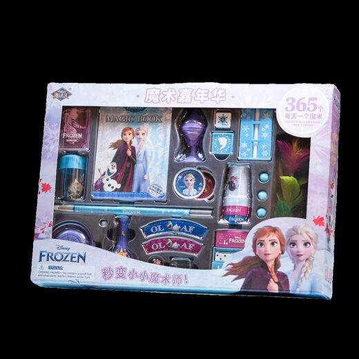 
Magic Collection Birthday Gift for Girls Practical Children's Frozen Magic Props Set Primary School Student Toy Gift Box 6+ Ice and Snow 3-in-1 Magic Experience Pack Official Writing Greeting Card with Video Tutorial