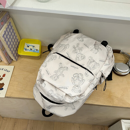 背包女士双肩包新款韩版学院风ins校园旅行包小学生初中学生书包 黑色 SG8440