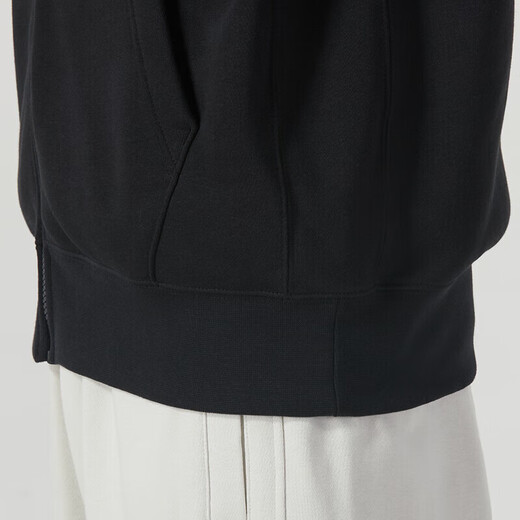 Nike (NIKE) men's clothing 2025 spring new sportswear outdoor fashion casual jacket warm plush jacket black/knit/plus plush M