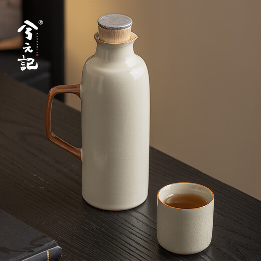 Xiyuanji heirloom pot Mihuang Ru kiln teapot ceramic large-capacity stew pot hand warmer 2025 new household small warm pot Mihuang Ru kiln heirloom pot