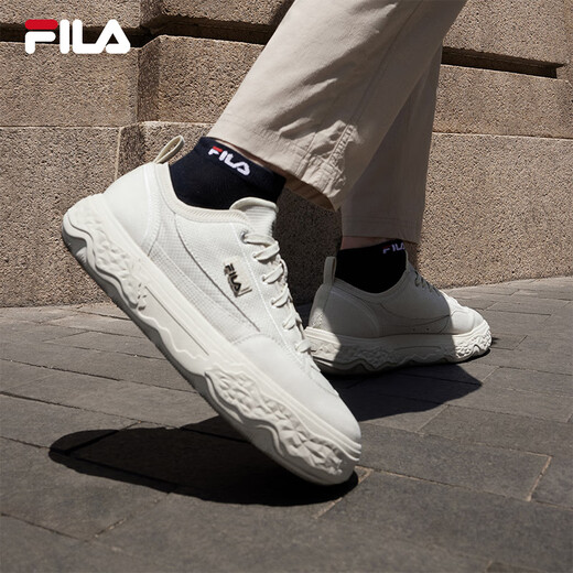 斐乐（FILA）官方ROCK岩石鞋男鞋新款帆布鞋休闲鞋运动鞋男鞋 安哥拉棕-AG 43