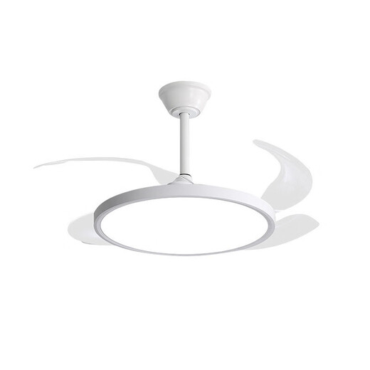 Leichte luxuriöse Kristallventilator leichte Schlafzimmer Esszimmer Unsichtbarer Decke Variable Frequenz Deckenleuchte Wohnzimmer Großer Windkraft Stille elektrische Lüfter 9274 Modell [Drei-Farben-Licht unterstützt Tmall Elf] 42 Zoll