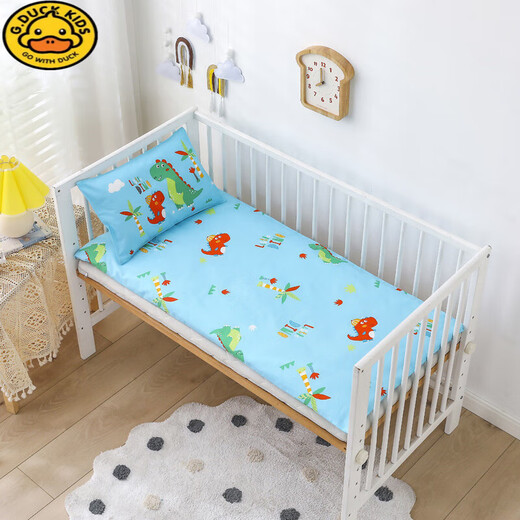 G.DUCKKIDS pure cotton children's kindergarten quilt three-piece small bedding set, nap mattress bedding six-piece kindergarten set 1 engineering vehicle 60x135cm cushion cover single piece