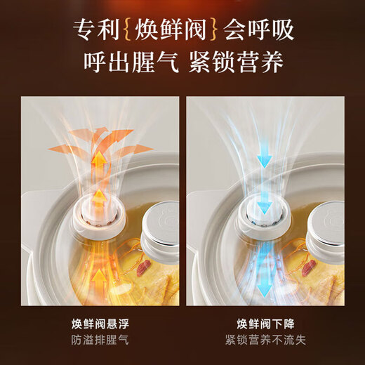 Bear (Bear) micro-pressure electric stew pot soup pot BB porridge cooking porridge pot porridge cooking artifact stew pot split stew pot 1.5L white porcelain stew pot long-term appointment heat preservation micro-pressure fine stew white porcelain inner pot 1.5L 1-2 people