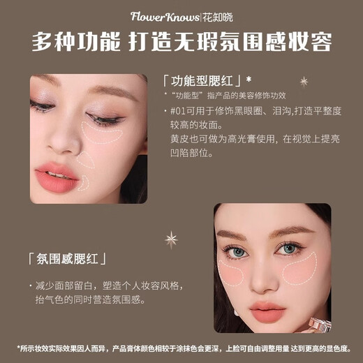 Hua Zhixiao Blush Collection Crema Unicornio Pearl Naiwa Brows Purple Expansion Color Little Angel Ballet Sweet Brightening Tianxian está agotado sin caja, una falsa paga diez