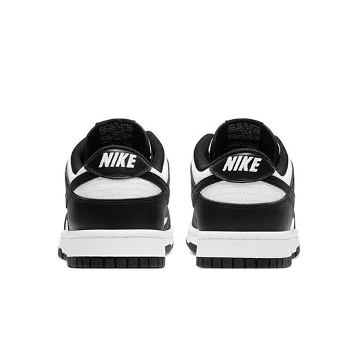 耐克（NIKE）官方男鞋25夏季新款运动鞋 DUNK LOW复古板鞋胶底低帮轻便休闲鞋 黑色白DD1391-100 42.5