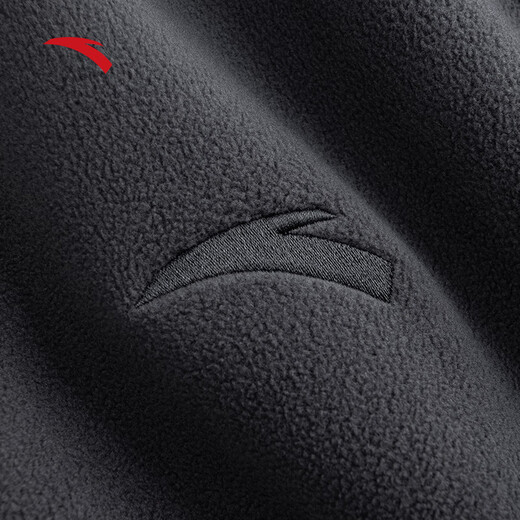 ANTA Polar Fleece Long T丨 Half-Zip Stand Collar Fleece Jacket Men's Autumn and Winter New Windproof Loose Pullover Sports Top