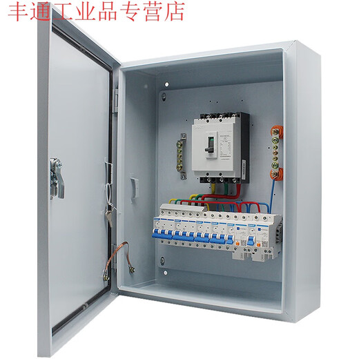 Customized high and low voltage complete sets of distribution boxes for construction site third-level projects, stainless steel cabinets, rain-proof, surface-mounted and wall-mounted, Shanghai People's Style 1