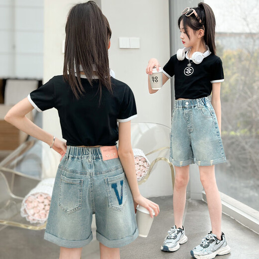Pantalones cortos de verano para niños pantalones cortos de verano 2025 Nuevos pantalones de tamaño mediano de tamaño medio