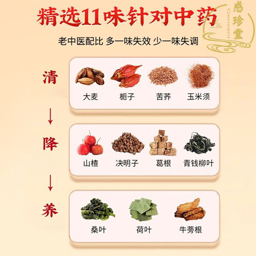 Beijing Tongrentang Qingqianliu Corn Scarf Tea Mulberry Leaf Tea can be used for fatty liver, bitter mouth, bad breath, fart, yellow, blood lipid and clear fat tea 1 box (40 bags of experience) 11 targeted Chinese medicine