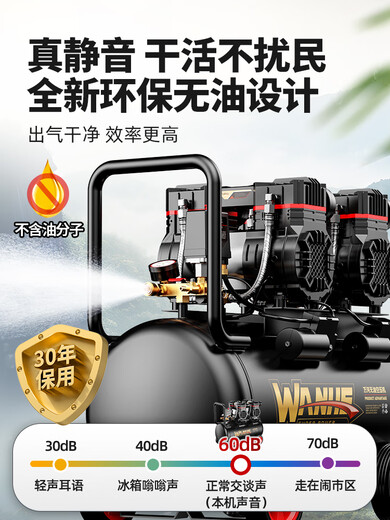 空压机充气泵小型220v便携式工业级木工高压打气泵空气压缩机 4290W*5-220L【十缸5电机】工业级+动力 3180W3890W3990W4290W