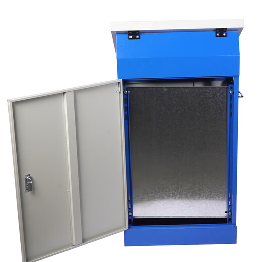 Operation desk wiring box touch screen electrical general control cabinet distribution box power distribution frequency conversion cabinet PLC musical instrument slope gray white width 70cm high 125cm plate thickness 1.2