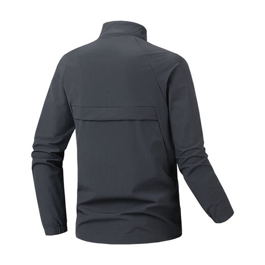 Under Armor Sports Stand Collar Jacket Men's 2025 New Outdoor Cycling Clothing Casual Running Stretch Windproof Jacket Black L