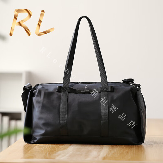 GOLDWINI RL男士旅行包大容量手提包出差商务训练健身包单肩斜挎行李包男 灰色