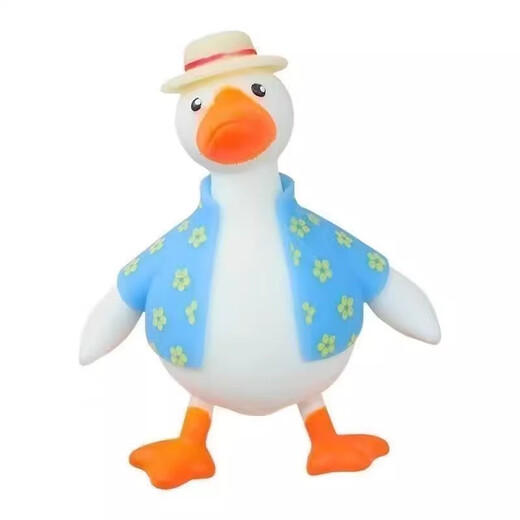 贾恩斯捏捏乐鸭子解压神器冲鸭沙雕鸭儿童成人玩具儿童节小礼物减压有趣 换装捏捏鸭2只【白色+黄色】